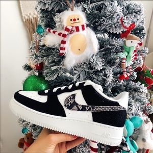 AF1 Air Force 1s black & white